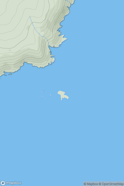 Thumbnail image for Mew Stone [South West England] showing contour plot for surrounding peak